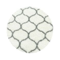 Ayyildiz Kusový koberec Salsa Shaggy 3201 cream kruh 80x80 (priemer) kruh