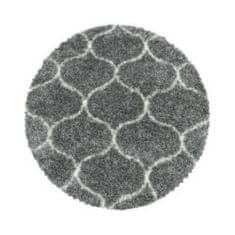 Ayyildiz Kusový koberec Salsa Shaggy 3201 grey kruh 80x80 (priemer) kruh