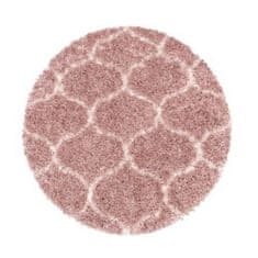 Ayyildiz Kusový koberec Salsa Shaggy 3201 rose kruh 80x80 (priemer) kruh