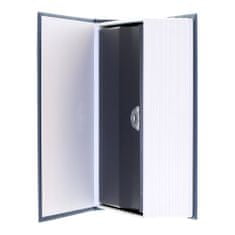 Rottner BookCase úschovná kazeta modrá | Cylindrický zámok | 11.6 x 18.2 x 5.2 cm