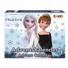Craze Adventný kalendár Frozen - figúrky, bižutéria a vlasové doplnky