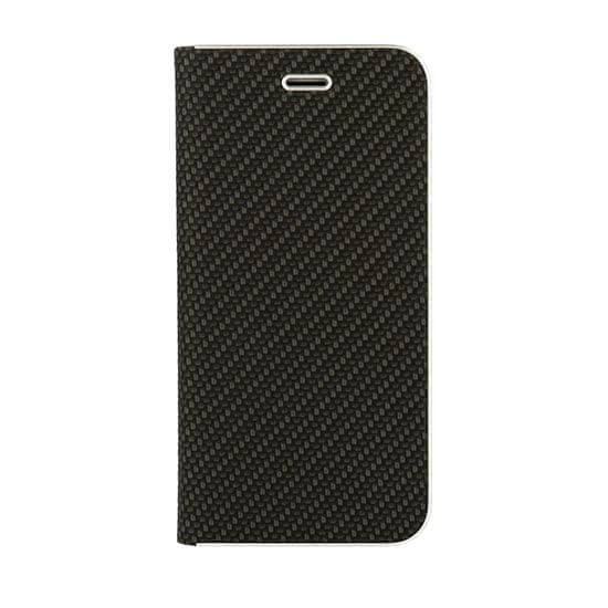 Vennus Flipové puzdro Carbon s rámčekom pre Iphone 12 Mini čierne