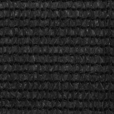 Vidaxl Balkónová markíza čierna 120x600 cm HDPE