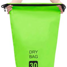 Vidaxl Suchá taška zelená 30 l PVC