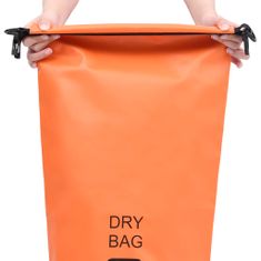Vidaxl Suchá taška oranžová 20 l PVC