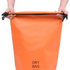 Vidaxl Suchá taška oranžová 10 l PVC
