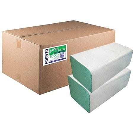 OFFICE products Papierové utierky skladané recyklované ZZ 1-vrstvové zelené (20bal.)