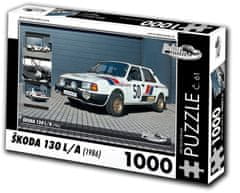 RETRO-AUTA© Puzzle č. 61 Škoda 130 L/A (1986) 1000 dielikov