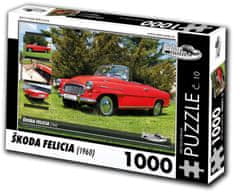 RETRO-AUTA© Puzzle č. 10 Škoda Felicia (1960) 1000 dielikov