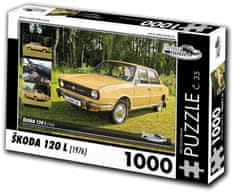 RETRO-AUTA© Puzzle č. 35 Škoda 120 L (1976) 1000 dielikov