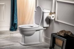 Gsi , CLASSIC WC sedátko, Soft Close, biela/chróm, MSC87CN11
