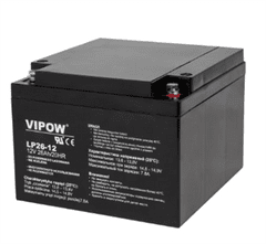 vipow Batéria olovená 12V/26Ah Vipow LP-2612 gélový akumulátor