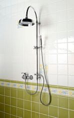 Reitano Rubinetteria , VANITY Sprchový stĺp s pripojením vody na batériu, retro, chróm, SET061