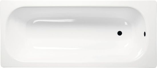 AQUALINE , Obdĺžniková smaltovaná vaňa 120x70x38cm, biela, V120X70