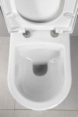 AQUALINE , NERA závesná WC misa, 50x35,5 cm, biela, NS952