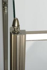 Gelco , ANTIQUE sprchové dvere 900mm, číre sklo, lavé, bronz, GQ1290LC