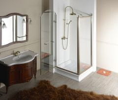 Gelco , ANTIQUE sprchové dvere 900mm, číre sklo, lavé, bronz, GQ1290LC