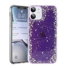 TopQ  Brilantné priehľadné puzdro pre Samsung Galaxy S21 Ultra Purple