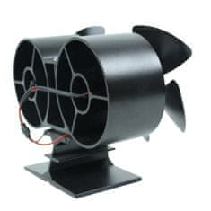 TURBO Fan Ventilátor na krbové kachle 2 vrtule s 4 čepeľami NEAT