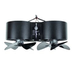 TURBO Fan Ventilátor na krbové kachle 2 vrtule s 4 čepeľami NEAT