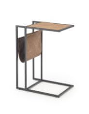 Halmar Príručný stolík Compact - dub zlatý / čierna