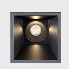 KOHL LIGHTING KOHL-Lighting NOON SQ ASYMETRIC zapustené svietidlo s rámčekom 93x93 mm čierna 38° 5 W CRI &gt;80 4000K Non-Dimm