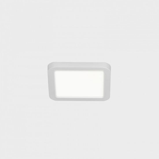 KOHL LIGHTING KOHL-Lighting DISC SLIM SQ zapustené svietidlo s rámčekom 90x90 mm biela 6 W CRI &gt;80 3000K Non-Dimm
