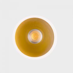 KOHL LIGHTING KOHL-Lighting NOON zapustené svietidlo s rámčekom pr.93 mm biela-zlatá 38° 10 W CRI &gt;80 3000K 1.10V