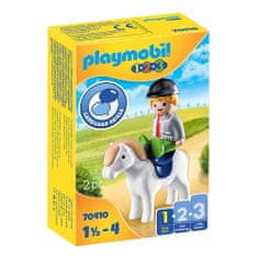 Playmobil Chlapček s poníkom , 1.2.3, 2 dieliky