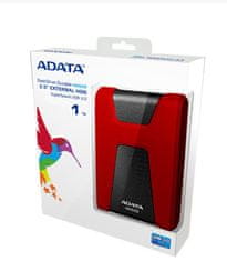 A-Data HD650, USB3.1 - 1TB (AHD650-1TU31-CRD), červená