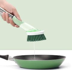 VivoVita Scrubbie Brush 3v1 – Kefa na umývanie riadu s priestorom na tekutý prací prostriedok