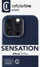 CellularLine Ochranný silikónový kryt Sensation pre Apple iPhone 13 Pro SENSATIONIPH13PROB, modrý - rozbalené