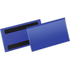 Durable Magnetické vrecko na dokumenty 150x67mm 50ks modré