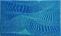 Karim Rashid Luxusná dizajnová česká kúpeľňová predložka, KARIM 13 60 x 100 cm, modrá