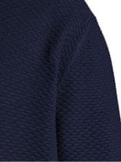Jack&Jones Plus Pánsky sveter JPRBLAWINTER 12202997 Maritime Blue (Veľkosť 4XL)