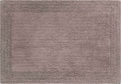 LineaDue Kvalitná bavlnená obojstranná kúpeľňová predložka, PRIMO 70 x 120 cm, hnedá
