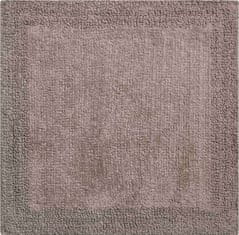 LineaDue Kvalitná bavlnená obojstranná kúpeľňová predložka, PRIMO 55 x 55 cm, hnedá