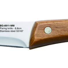 Bergner Súprava nožov v drevenom bloku 13 ks NATURE