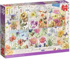 Jumbo Poštové známky - letné kvety