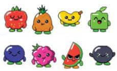 Canenco Voskovky barevné s ovocnou vůní Fruity Squad sada 12ks