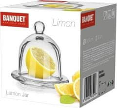 Banquet Dóza na citrón sklenená LIMON priemer 9,5 cm