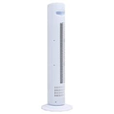 Vidaxl Vežový ventilátor s časovačom Φ24x80 cm biely