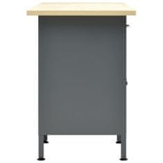 Vidaxl Pracovný stôl čierny 160x60x85 cm oceľový