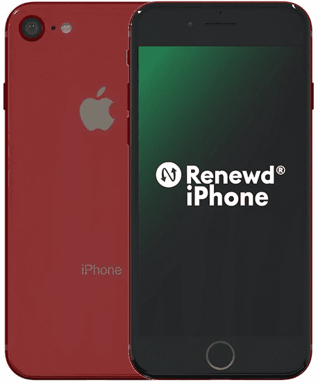 Apple Refurbished iPhone 8, 64GB, (PRODUCT)RED™ (Renewd)