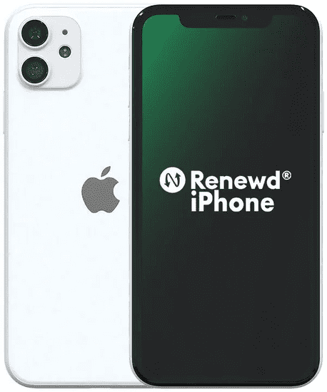 Apple Refurbished iPhone 11, 64GB, White (Renewd)