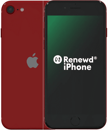 Apple Refurbished iPhone SE, 64GB, (PRODUCT)RED™ (Renewd)