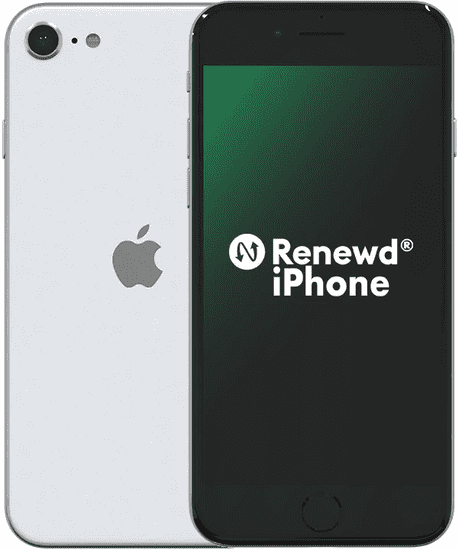 Apple Refurbished iPhone SE, 128GB, White (Renewd)