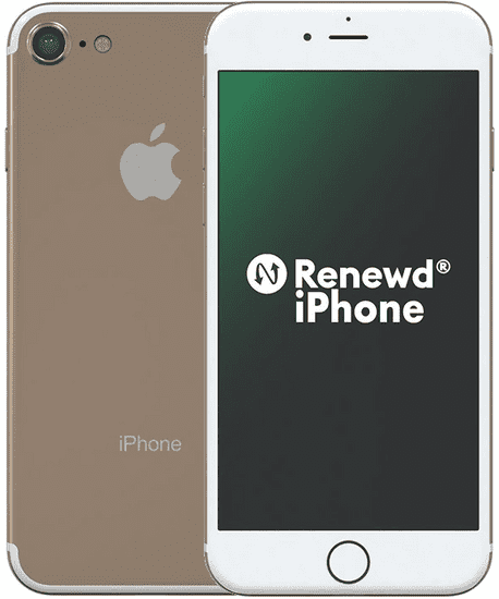 Apple Refurbished iPhone 7, 128GB, Gold (Renewd)