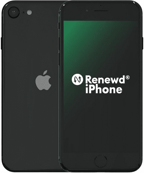 Apple Refurbished iPhone SE, 64GB, Black (Renewd) - použité