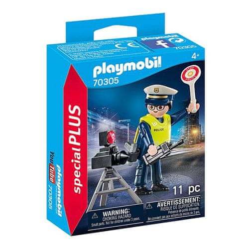 Playmobil Policajt s radarom , Polícia, 11dielikov